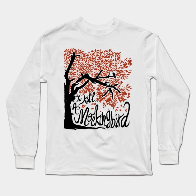Mockingbird Long Sleeve T-Shirt by Plan8